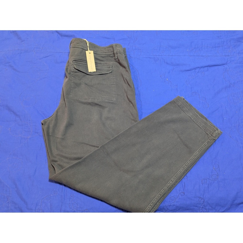 Carbon 2 Cobalt Pants Womens 12 Gray Cotton Twill Chino Flat Front 36x30 Casual